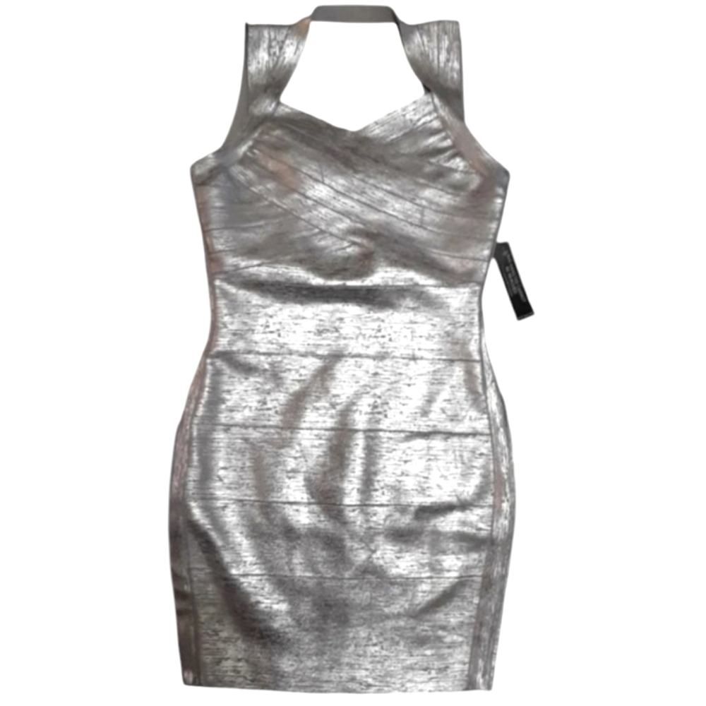 🆕️Venus Silver/Metallic Mini Bodycon Dress. Women's Size: Small.